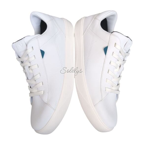 Vessi Soho Mens 9 Ivory White Low Top Waterproof Knit Vegan Leather Sneaker - Picture 10 of 12